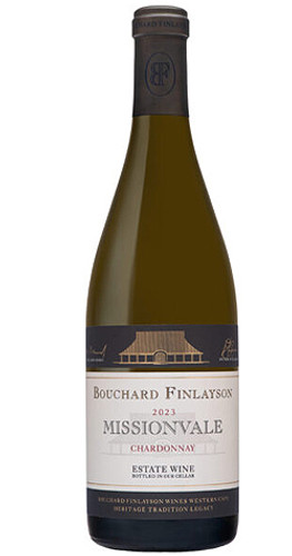 Bottle of 2023 Bouchard Finlayson Missionvale Chardonnay from Hemel-en-Aarde Valley, South Africa.