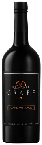 Bottle of Delaire Graff - 'Cape Vintage' Port Style, 2021 from Stellenbosch with red berries and spice.