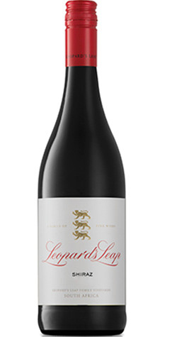 Bottle of Leopard's Leap Shiraz 2023 from the Western Cape, with  dark fruits, vanilla and cinnamon.