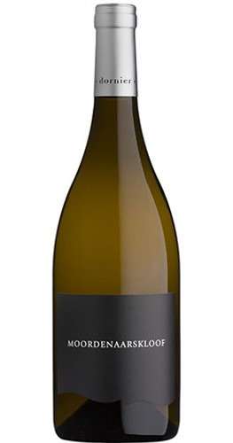 Bottle of Dornier Moordenaarskloof Chenin Blanc 2022 from Stellenbosch, with honeysuckle, peaches, pineapple and wild flowers.
