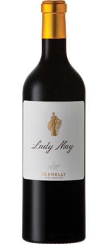 Bottle of Glenelly 'Lady May' Cabernet Sauvignon, Stellenbosch 2015 wine with dark fruit and spice.
