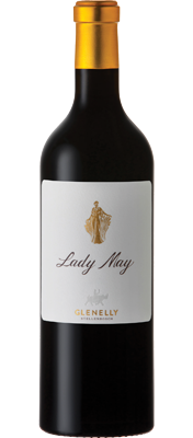 Bottle of Glenelly 'Lady May' Cabernet Sauvignon, Stellenbosch 2015 wine with dark fruit and spice.