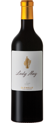 Bottle of Glenelly 'Lady May' Cabernet Sauvignon, Stellenbosch 2015 wine with dark fruit and spice.