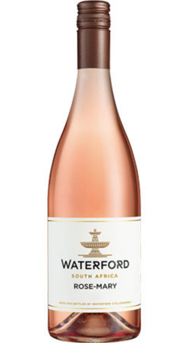 Bottle of Waterford 'Rose Mary', Stellenbosch 2024 wine with fresh berry and floral notes.