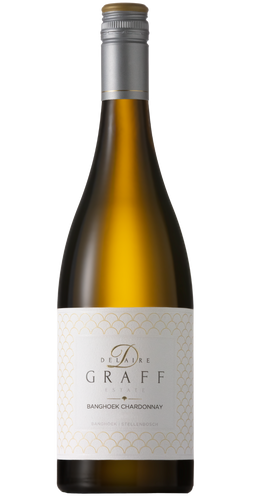 Bottle of Delaire Graff 'Banghoek Reserve' Chardonnay, Stellenbosch 2023 white wine with citrus and oak.