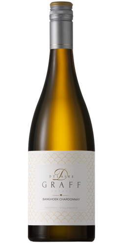 Bottle of Delaire Graff 'Banghoek Reserve' Chardonnay, Stellenbosch 2023 white wine with citrus and oak.