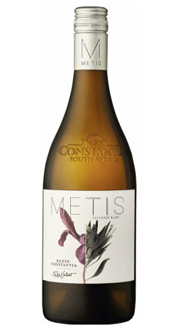 Bottle of Klein Constantia 'Metis' Sauvignon Blanc 2020 from Constantia, with citrus, peach and mineral notes.
