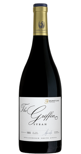 Journey’s End The Griffin Syrah 2017 Stellenbosch South African red wine bottle