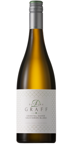 Bottle of Delaire Graff 'Coastal Cuvee' Sauvignon Blanc 2023 from Stellenbosch, with tropical fruit and nettles.  Bottle of Delaire Graff 'Coastal Cuvee' Sauvignon Blanc 2023 from Stellenbosch, with tropical fruit and nettles.