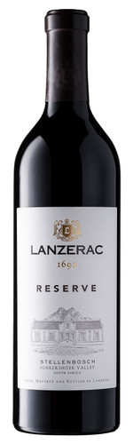 Bottle of Lanzerac 'Jonkershoek Reserve' Red Blend 2020 from Stellenbosch.