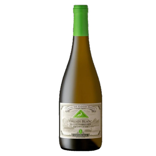 Bottle of Cape of Good Hope 'Riebeeksrivier' Chenin Blanc 2024 from Swartland with stone fruit and flowers.
