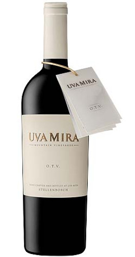 Bottle of Uva Mira Mountain Vineyards 'O.T.V.' Red Blend 2020 from Stellenbosch