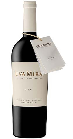Bottle of Uva Mira Mountain Vineyards 'O.T.V.' Red Blend 2020 from Stellenbosch