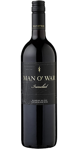Bottle of Man O War 'Ironclad' Red Blend 2022 fro Waiheke Island, New Zealand