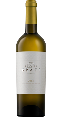 Bottle of Delaire Graff 'Reserve' White Blend 2023 from the Western Cape of South Africa