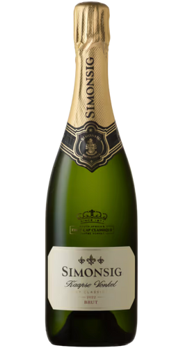 Bottle of Simonsig 'Kaapse Vonkel Brut' White Blend 2023 from Stellenbosch