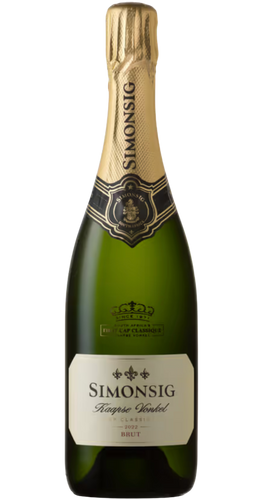 Bottle of Simonsig 'Kaapse Vonkel Brut' White Blend 2023 from Stellenbosch