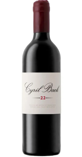 Bottle of Fairview Cyril Back Shiraz dominant Red Blend 2022 from the Coastal Region of South Africa
