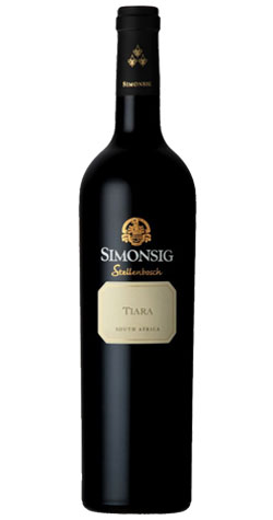 Bottle of Simonsig Tiara Red Blend 2019 from Stellenbosch