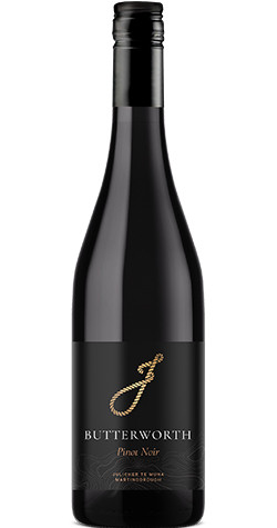 750ml Bottle of Butterworth 'Te Muna Estate' Pinot Noir 2018