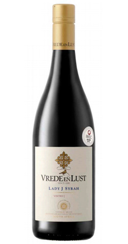 Vrede en Lust 'Lady J' Syrah, Paarl 2021 wine bottle