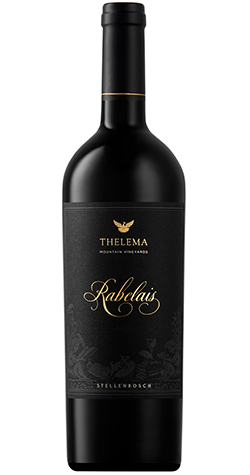 Thelema 'Rabelais' Red Blend 2022 Stellenbosch 750ml red wine label close-up