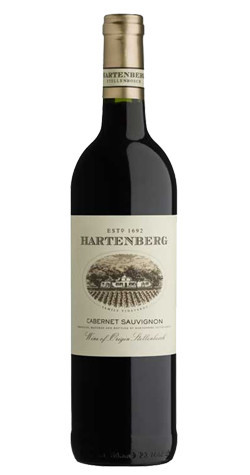 Hartenberg Cabernet Sauvignon 2021 Stellenbosch 750ml red wine label close-up