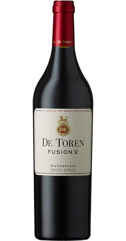 Bottle of De Toren 'Fusion V' Bordeaux-Style Red Blend 2020 