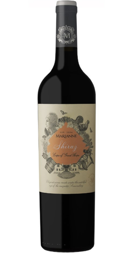 Marianne Wine Estate Shiraz 2021 750ml from Simonsberg Paarl South Africa with deep ruby color and classic estate label.