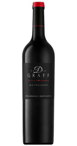 Bottle of Delaire Graff Botmaskop, Stellenbosch 2020 red wine with dark fruit and oak flavors.