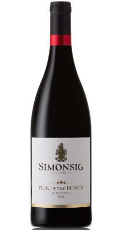 Simonsig Pick of the Bunch Pinotage 2024 Stellenbosch South African red wine bottle