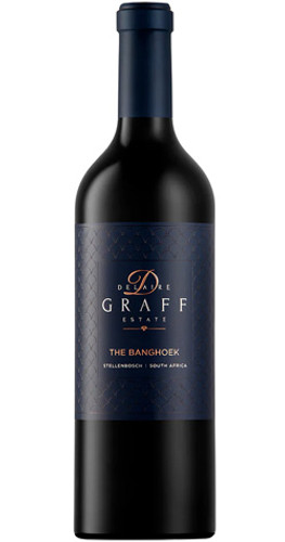Bottle of Delaire Graff 'The Banghoek' Bordeaux-Style, Stellenbosch 2019 red wine with dark fruit and oak.