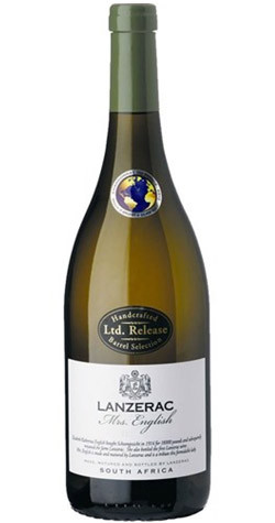 Lanzerac Mrs English Chardonnay 2021 bottle packshot