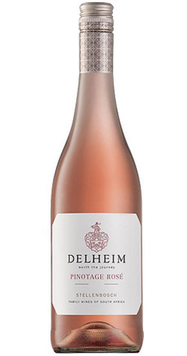 Delheim Pinotage Rosé 2026 Stellenbosch South African rosé wine bottle