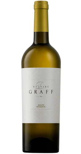 Delaire Graff Reserve White 2024 Western Cape South African white blend wine bottle
