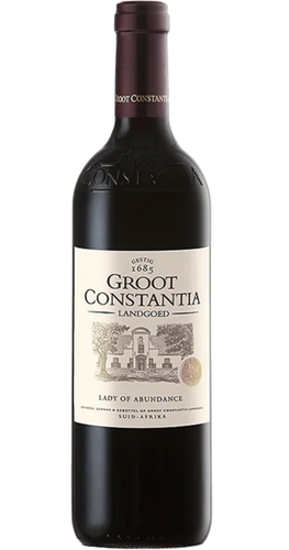 Groot Constantia Lady of Abundance 2021 Constantia red blend wine bottle