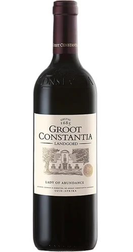 Groot Constantia Lady of Abundance 2021 Constantia red blend wine bottle