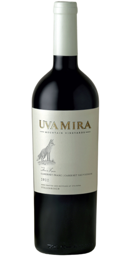Uva Mira Mountain Vineyards Fox's Lair Red Blend 2024 Stellenbosch wine bottle