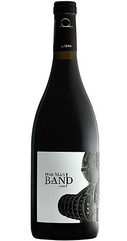 Bottle of IONA 'OMB' Red Blend, Elgin 2017 wine with dark fruit and spice.