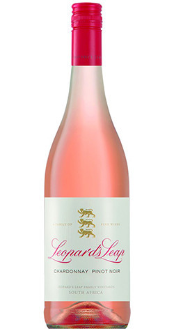 Bottle of Leopard's Leap Chardonnay / Pinot Noir, Rose wine from Western Cape 2023.
