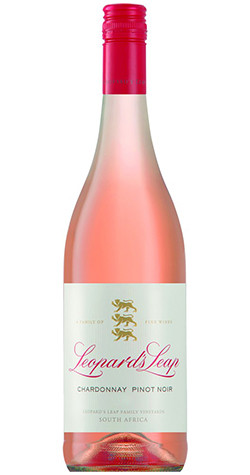 Bottle of Leopard's Leap Chardonnay / Pinot Noir, Rose wine from Western Cape 2023.