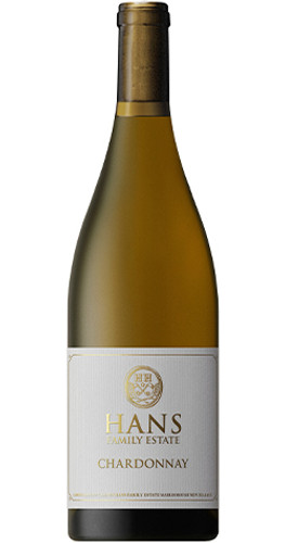 Bottle of Hans Herzog Hans Family Estate Chardonnay, Marlborough 2019 white wine with citrus and oak.