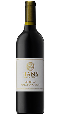 Bottle of Hans Herzog Hans Family Estate 'Spirit of Marlborough', Marlborough 2016 red wine with dark fruit and spice.