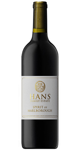 Bottle of Hans Herzog Hans Family Estate 'Spirit of Marlborough', Marlborough 2016 red wine with dark fruit and spice.