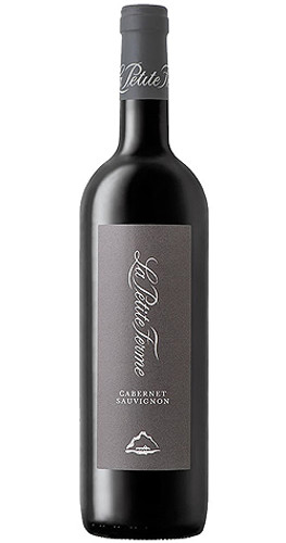 Bottle of La Petite Ferme Cabernet Sauvignon, Franschhoek 2021 red wine with dark fruit and oak.