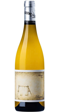 Bottle of Paserene 'Bright' Chardonnay, Western Cape 2021 white wine with citrus and oak.