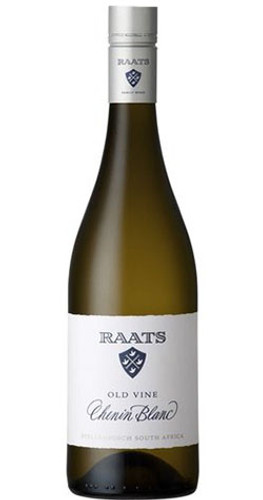 Bottle of Raats Old Vine Chenin Blanc, Stellenbosch 2022 white wine with citrus and floral notes.