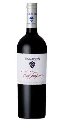 Bottle of Raats Red Jasper, Stellenbosch 2020 wine with dark fruit and spice.
