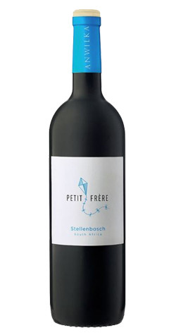 Bottle of Anwilka Petit Frere Red Blend 2018 wine with dark fruit and oak.