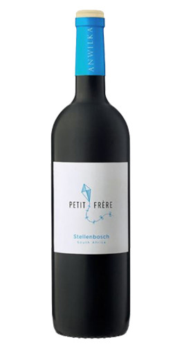 Bottle of Anwilka Petit Frere Red Blend 2018 wine with dark fruit and oak.